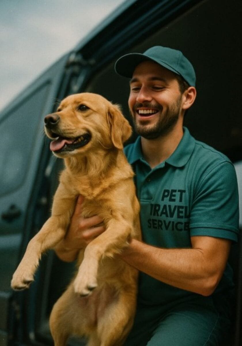Calming dog before flight
