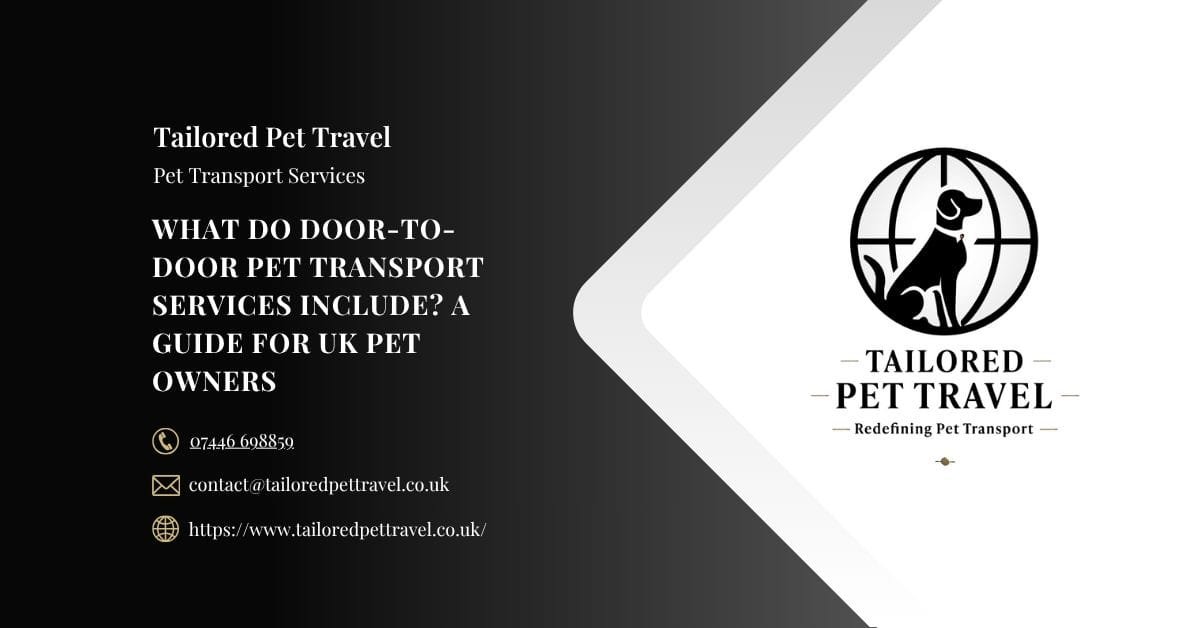 What Do Door-to-Door Pet Transport Services Include - Tailored Pet Travel