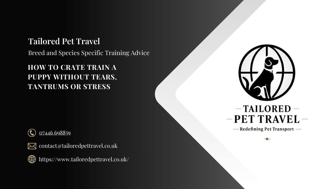 How to Crate Train a Puppy Without Tears, Tantrums or Stress