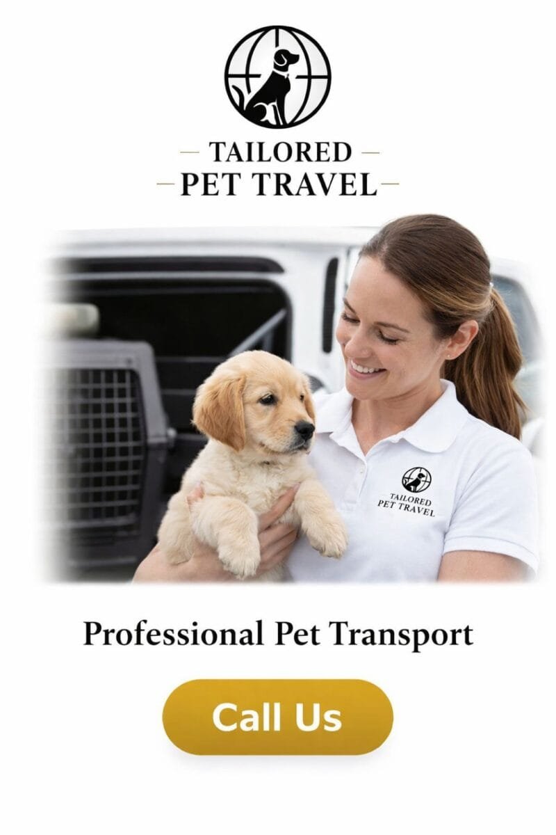 Professional pet transport services cta - Tailored Pet Travel