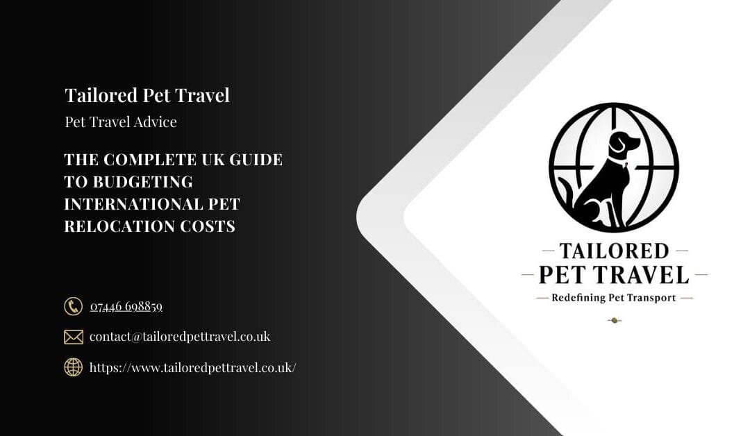 The Complete UK Guide to Budgeting International Pet Relocation Costs