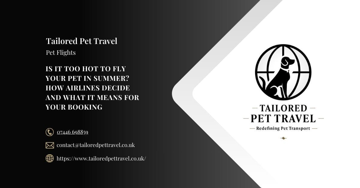 Is It Too Hot to Fly Your Pet in Summer How Airlines Decide and What It Means for Your Booking - Tailored Pet Travel Is It Too Hot to Fly Your Pet in Summer How Airlines Decide and What It Means for Your Booking - Tailored Pet Travel