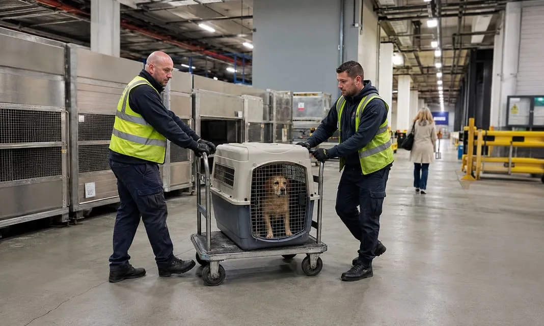 Professional pet transport with secure travel crates